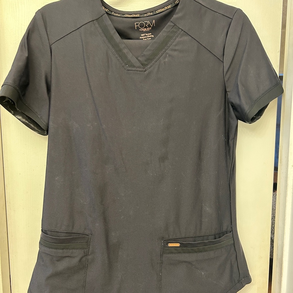 Cherokee form  Women's black Short Sleeve Top and pant set